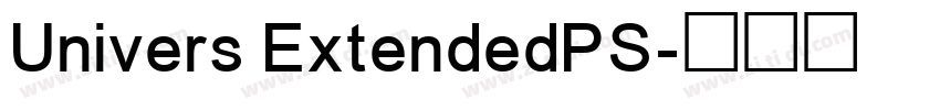 Univers ExtendedPS字体转换